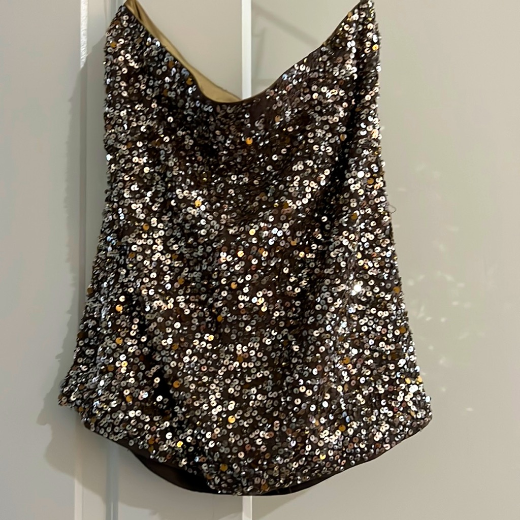 Vince Sequins Mini Skirt